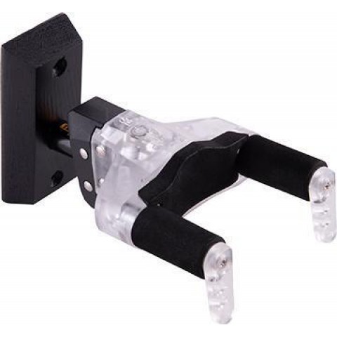 Hercules Gitártartó fa alap rövid szárú festett fekete talp AGS plexi tartó limitált kiadás