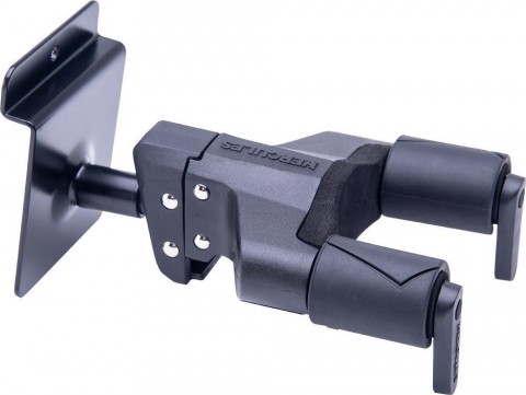 Hercules Gitártartó alumínium sínes panelre szerelhető fém rövid szárú AGS tartó Hercules Gitártartó alumínium sínes panelre szerelhető fém rövid szárú AGS tartó