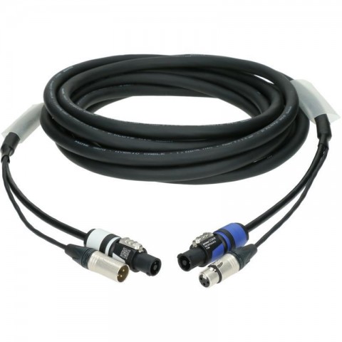 Klotz DMX és táp 3G1.5 hibrid kábel XLR 3p + powerCON - 10m