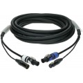 Klotz DMX és táp 3G1.5 hibrid kábel XLR 5p + powerCON - 20m