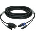 Klotz DMX és táp 3G1.5 hibrid kábel XLR 5p + Schuko => powerCON - 3m