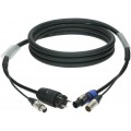Klotz audio és táp 3G2.5 hibrid kábel XLR 3p + Schuko => powerCON - 15m