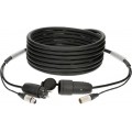 Klotz audio és táp 3G2.5 hibrid kábel XLR 3p + Schuko - 25m