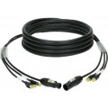 Klotz CAT7 és táp 3G1.5 hibrid kábel 2 x RJ45 + powerCON TRUE1 - 15m