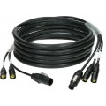 Klotz CAT7 és táp 3G1.5 hibrid kábel 2 x etherCON + powerCON TRUE1 - 30m