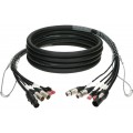 Klotz CAT5e és audió és táp 3G2.5 hibrid kábel 2 x RJ45 + 2 x XLR 3p + powerCON TRUE1 - 50m