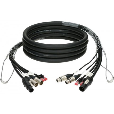 Klotz CAT5e és audió és táp 3G2.5 hibrid kábel 2 x RJ45 + 2 x XLR 3p + powerCON TRUE1 - 70m