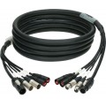 Klotz CAT5e és DMX és táp 3G2.5 hibrid kábel 2 x etherCON + 2 x XLR 5p + powerCON TRUE1 - 20m