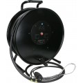 Klotz CAT7 és táp 3G1.5 hibrid kábeldob 2 x RJ45 => etherCON + Schuko => powerCON TRUE1 - 50m