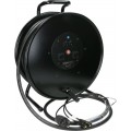 Klotz CAT7 és táp 3G1.5 hibrid kábeldob 2 x etherCON + Schuko => powerCON TRUE1 - 40m