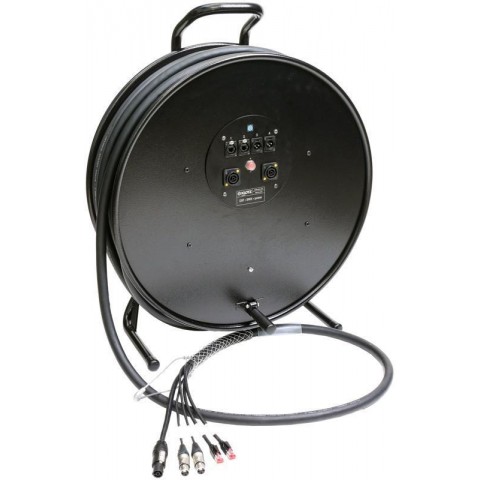 Klotz hibrid kábeldob 2 x RJ45 => etherCON + 2 x XLR 3p + powerCON TRUE1 - 2,5m