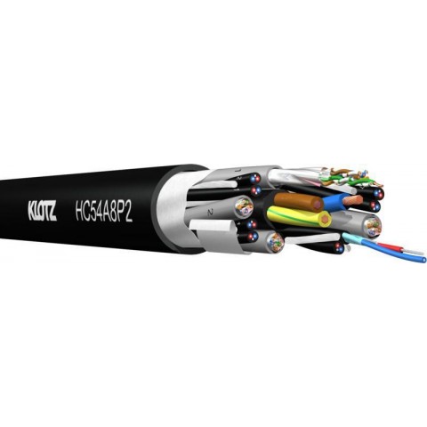 Klotz hibrid kábel 4 x CAT5e + 8 x digitális audió + tápellátás 2,5 mm²