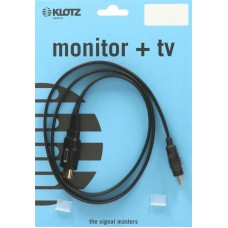 Klotz HDMI nagysebességű Ethernet lapos kábel - 2m