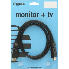 Klotz HDMI nagysebességű Ethernet kábellel 180º-kal elforgatható csatlakozókkal - 1m