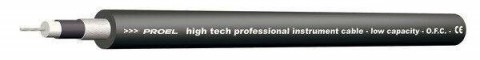 PROEL Hangszerkábel fekete HQ gitár (100m-es bund) mono,d: 7 mm