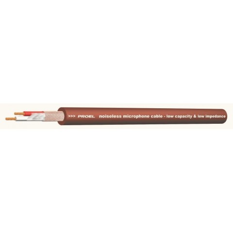 PROEL Mikrofonkábel(2 x 0,22 mm2) bronz PVC Ø 6,50 mm