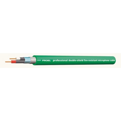 PROEL Mikrofonkábel(2 x 0,34 mm2) világos zöld PVC Ø 5,60 mm (100m-es bund)