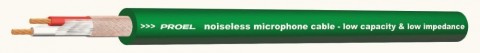 PROEL Mikrofonkábel(2 x 0,22 mm2) zöld PVC Ø 6,50 mm (100m-es bund)