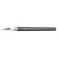 PROEL Mikrofonkábel(2 x 0,50 mm2), magas minőség, fekete, PVC Ø 7 mm (100m-es bund)