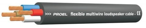 PROEL Hangfalkábel 4x4mm 13,2mm átmérő fekete