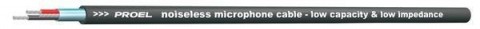 PROEL Mikrofon kábel professzionális installációs alu árnyékolás 4mm átmérő fekete