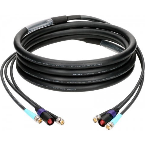 Klotz CAT5e és 12G SDI videó hibrid kábel etherCON + 2 x UHD BNCPro - 15m