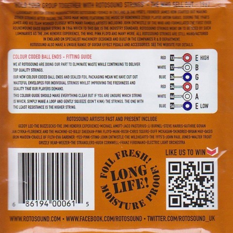 Rotosound Akusztikus gitár húrkészlet foszfor-bronz 13 17 26 34 46 56