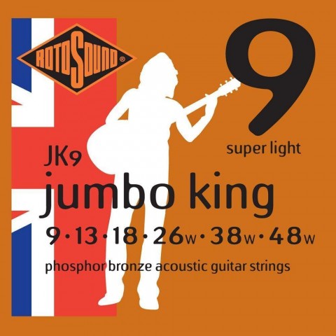 Rotosound Akusztikus gitár húrkészlet foszfor-bronz 9 13 18 26 38 48