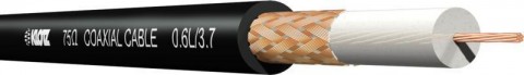 Klotz 75 Ohm - koaxkábel flex 0.6L/3.7 - PVC - 100m