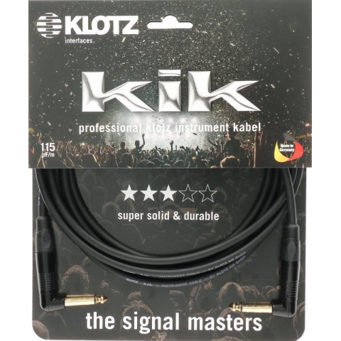 Klotz profi hangszerkábel fém Klotz Jack-kel - 9m