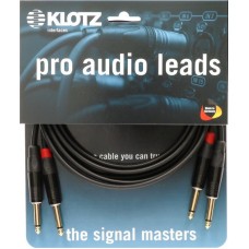 Klotz profi sztereó billentyűzetkábel jack dugó: egyenes - egyenes - 9m
