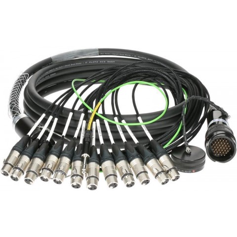 Klotz PolyLIVE - RMP 37p papa - 12x XLR mama 12-cs. analóg fanout - PVC - 10m