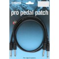 Klotz aszimmetrikus profi patch kábel egyenes / pipa - pancake / jack dugó - 0,9m