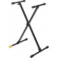 Hercules Billentyű állvány, X-tipusú, szimplavázas, 1 hangszerhez, 80 kg kapacitás