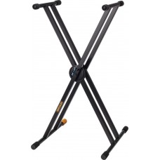 Hercules Billentyű állvány X-tipusú duplavázas 1 hangszerhez 100 kg kapacitás Hercules Billentyű állvány X-tipusú duplavázas 1 hangszerhez 100 kg kapacitás
