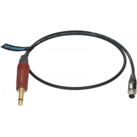 Klotz prémium műszerkábel a Shure TQG (mini XLR 4p) - jack mono, aranyozott, bodypackhez - 0,7m