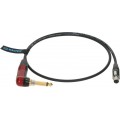 Klotz prémium hangszerkábel a Shure TQG (mini XLR 4p) - jack mono, aranyozott, bodypackhez - 0,7m