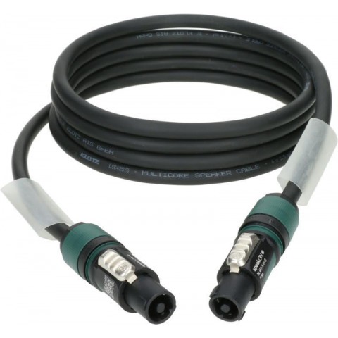 Klotz 4 x 2,5 mm² hangfalkábel PVC speakON 4p mama/mama műanyag burkolattal (NL4FXX) - 2,5m