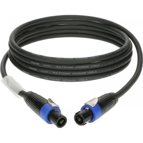 Klotz 4 x 2,5 mm² hangfalkábel PVC speakON 4p mama/mama fém burkolattal - 50m
