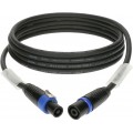 Klotz 4 x 2,5 mm² hangfalkábel PVC speakON 4p mama/papa fém burkolattal - 2m