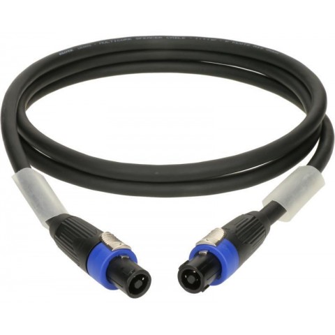 Klotz 4 x 4,0 mm² hangfalkábel PVC speakON 4p mama/mama fém burkolattal - 10m