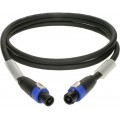 Klotz 4 x 4,0 mm² hangfalkábel PVC speakON 4p mama/mama fém burkolattal - 25m