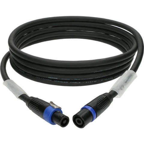 Klotz 4 x 4,0 mm² hangfalkábel PVC speakON 4p mama/papa fém burkolattal - 2m