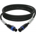 Klotz 4 x 4,0 mm² hangfalkábel PVC speakON 4p mama/papa fém burkolattal - 10m