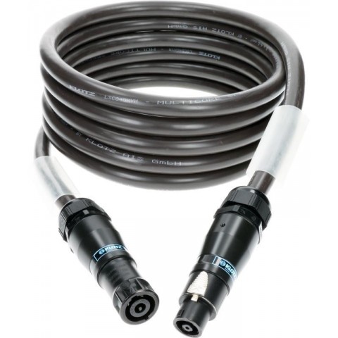 Klotz 8 x 4,0 mm² hangfalkábel eXtreme PVC speakON 8p mama/papa Klotz fém burkolat - 5m