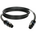 Klotz 8 x 4,0 mm² hangfalkábel PUR speakON 8p mama/mama Klotz fém burkolat - 15m