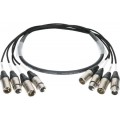 Klotz 4 csatornás digitális csoportkábel - AES/EBU 2/2 XLR 3p mama/papa - 2/2 XLR 3p papa/mama - 5m