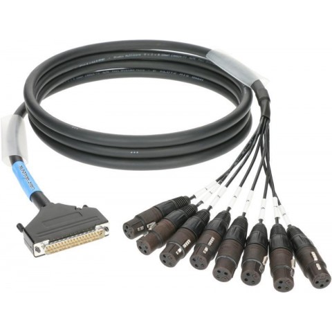 Klotz LAWO D-Sub 37p papa - 8 x XLR 3p mama 8 csatornás analóg loom - IN - szimmetrikus - 3m