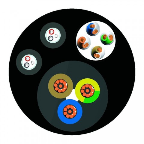 PROEL Hibrid kábelcsoport CAT5e + 2db AESEBU + 3X2,5mm erősáram fekete PROEL Hibrid kábelcsoport CAT5e + 2db AESEBU + 3X2,5mm erősáram fekete