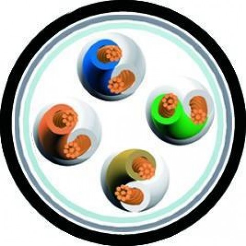 PROEL CAT5E árnyékolt S/UTP kábel fekete